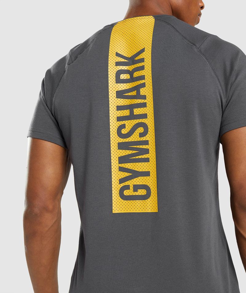 Men's Gymshark Bold T-Shirts Grey | USA  0498-UTKFV