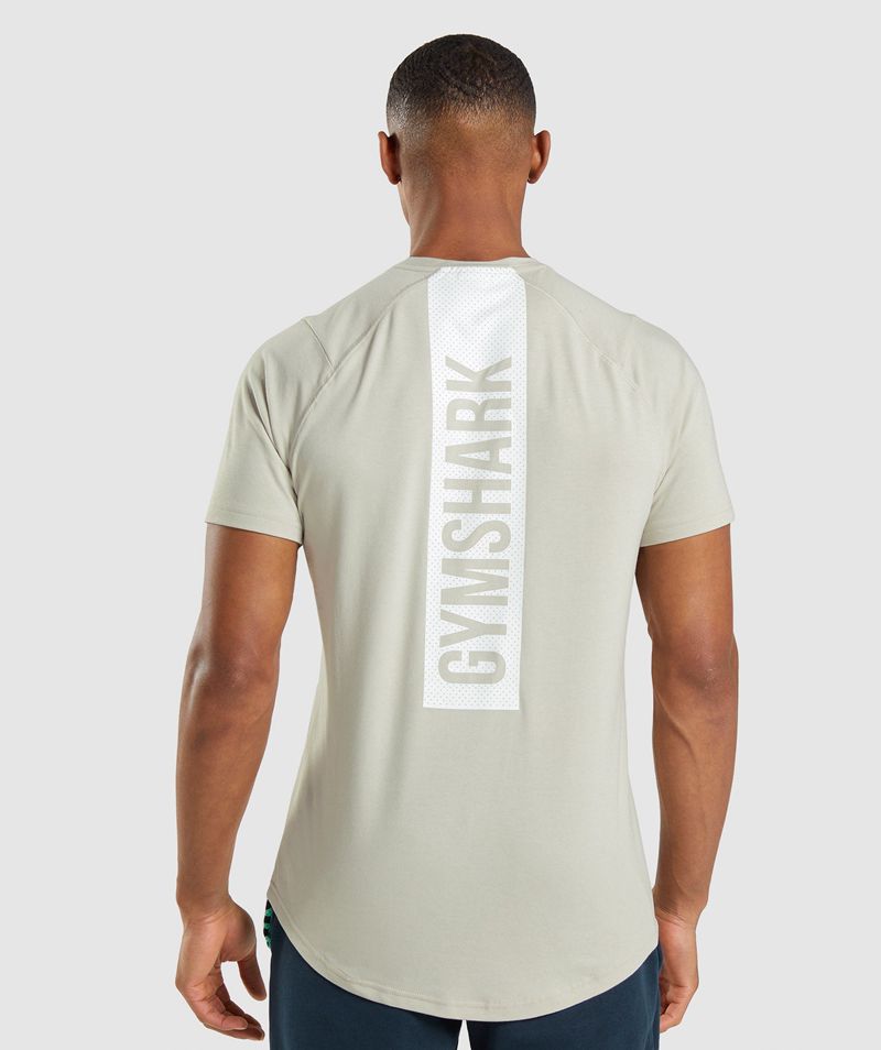 Men's Gymshark Bold T-Shirts Grey | USA  8796-QFCBE