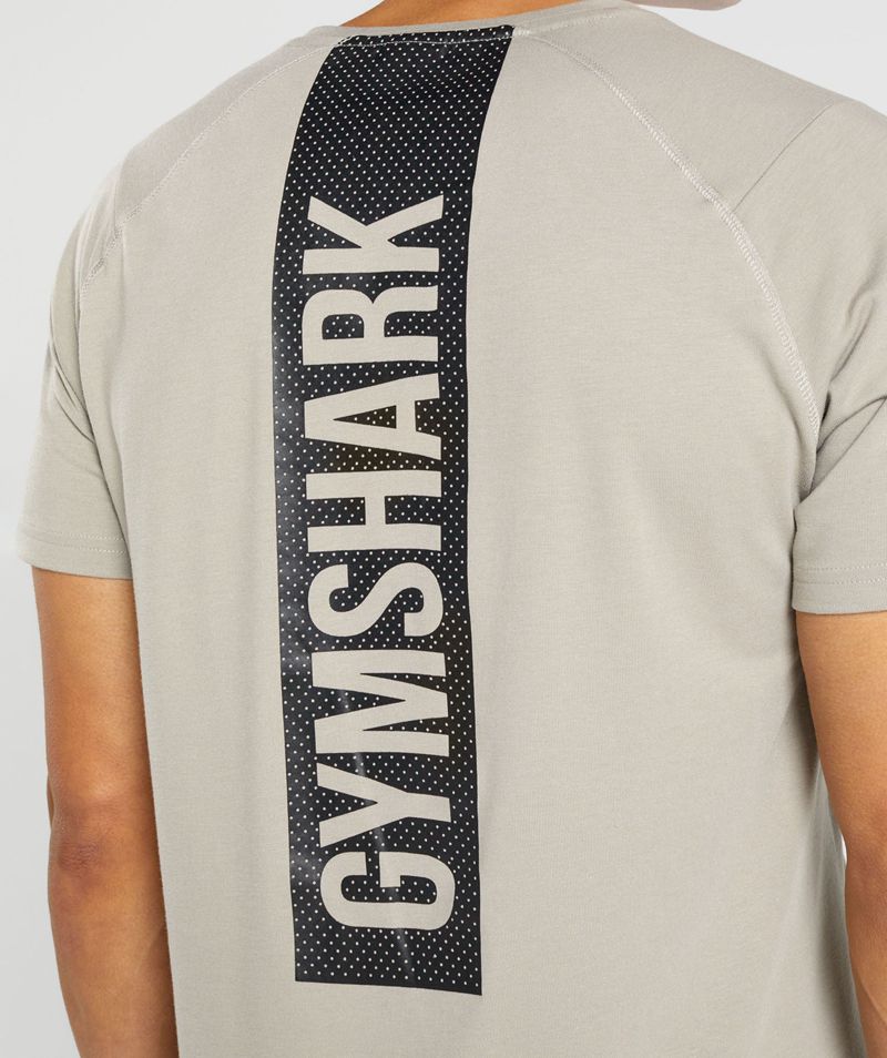 Men's Gymshark Bold T-Shirts Grey | USA  9468-JEXIM