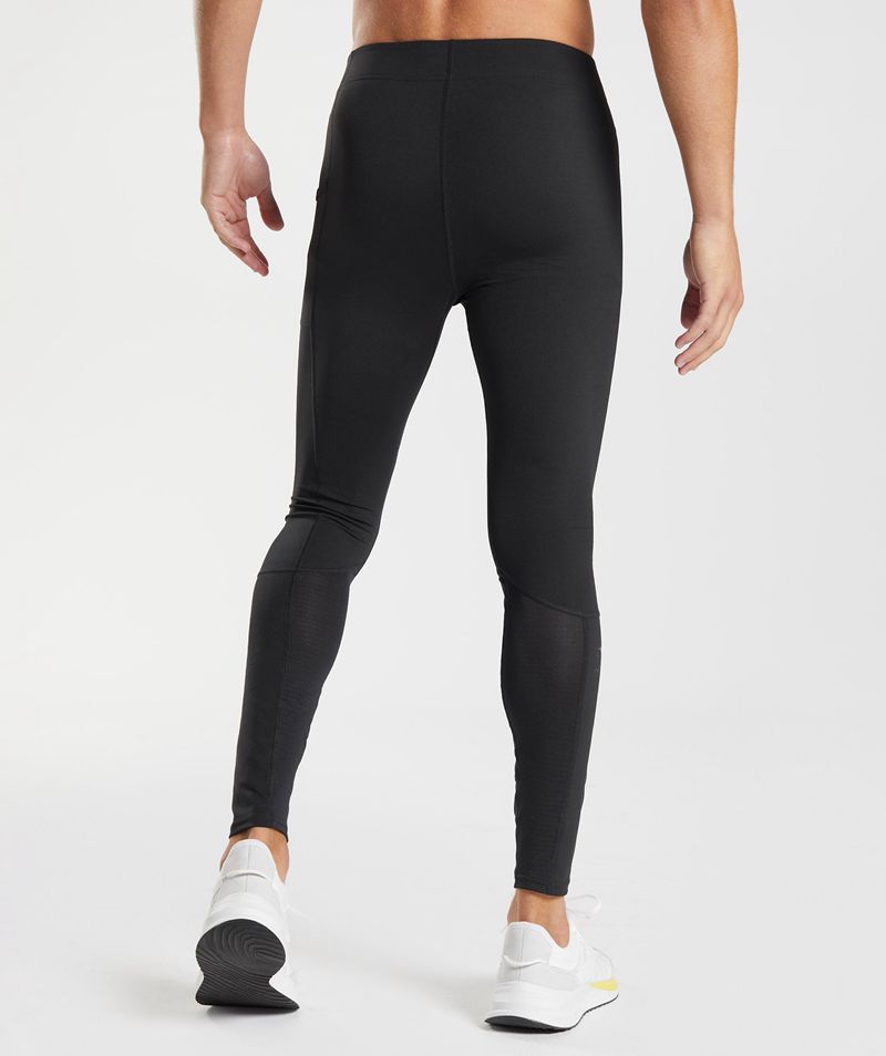 Men's Gymshark Control Baselayer Leggings Black | USA  2816-EUSHV