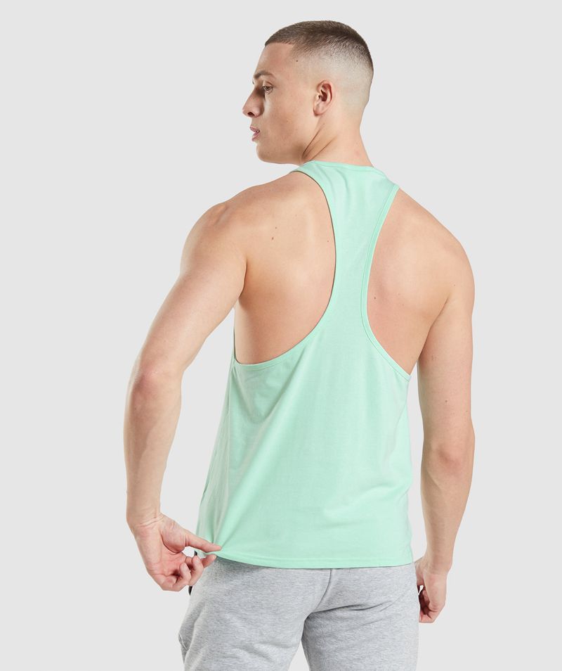 Men's Gymshark Critical Stringer Turquoise | USA  0923-SGIDO