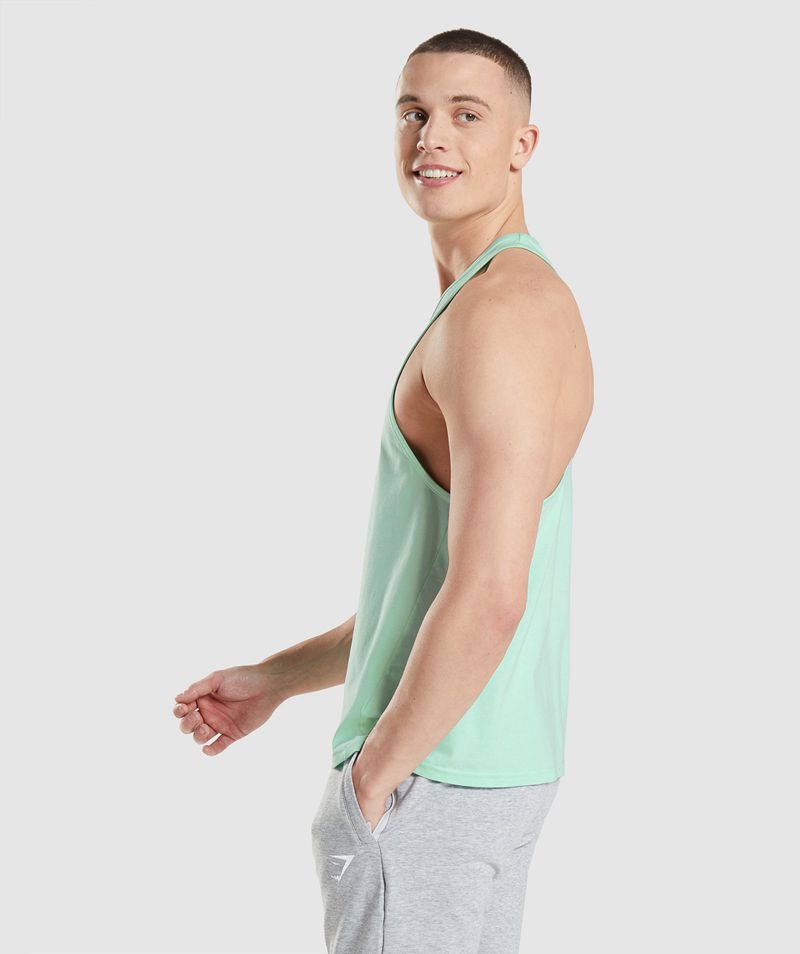 Men's Gymshark Critical Stringer Turquoise | USA  0923-SGIDO