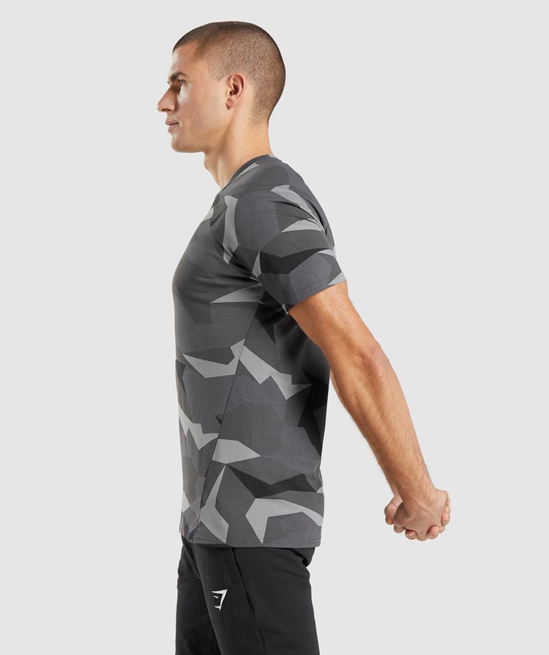 Men's Gymshark Critical T-Shirts Black | USA  6279-UKQXZ