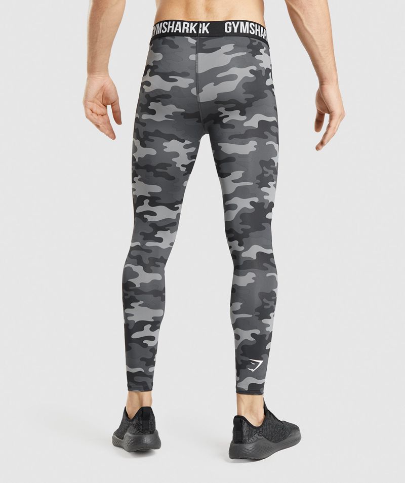 Men's Gymshark Element Baselayer Leggings Grey | USA  4516-LUBZV