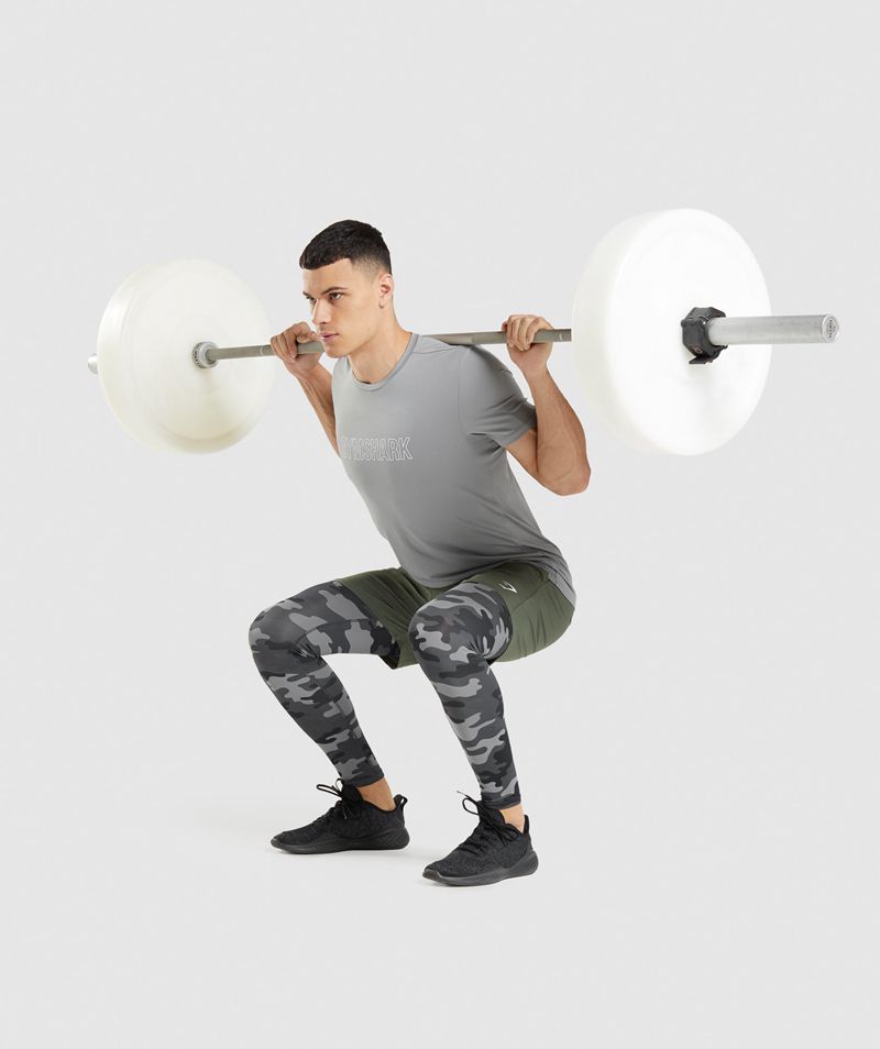 Men's Gymshark Element Baselayer Leggings Grey | USA  4516-LUBZV