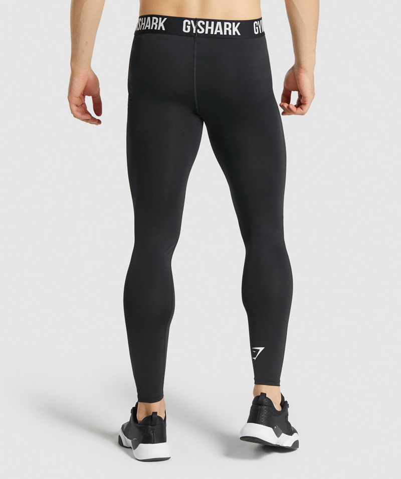 Men's Gymshark Element Baselayer Leggings Black | USA  8476-QKVIB