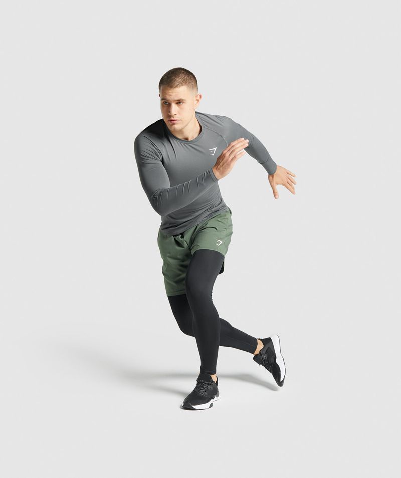 Men's Gymshark Element Baselayer Leggings Black | USA  8476-QKVIB