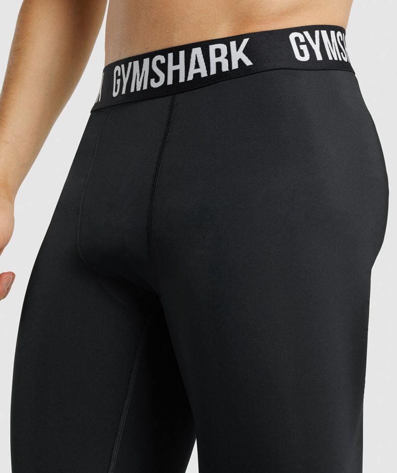 Men's Gymshark Element Baselayer Leggings Black | USA  8476-QKVIB