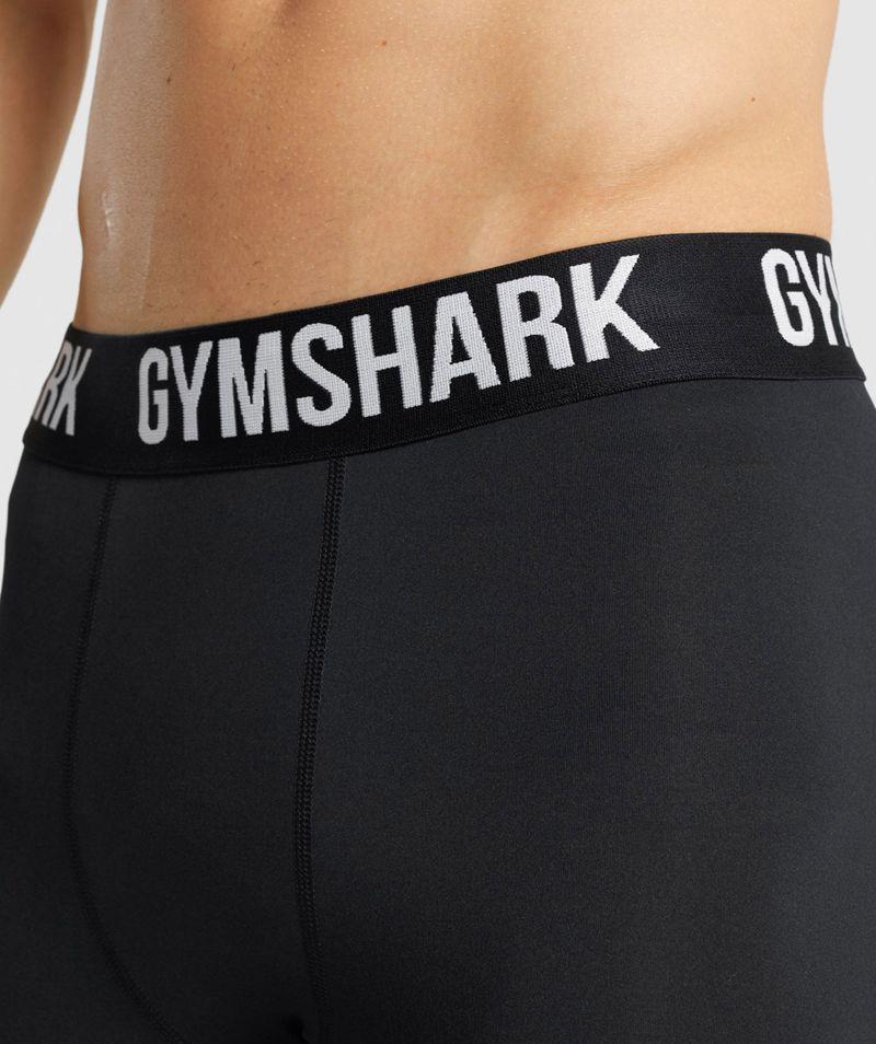 Men's Gymshark Element Baselayer Shorts Black | USA  6391-OQMSU