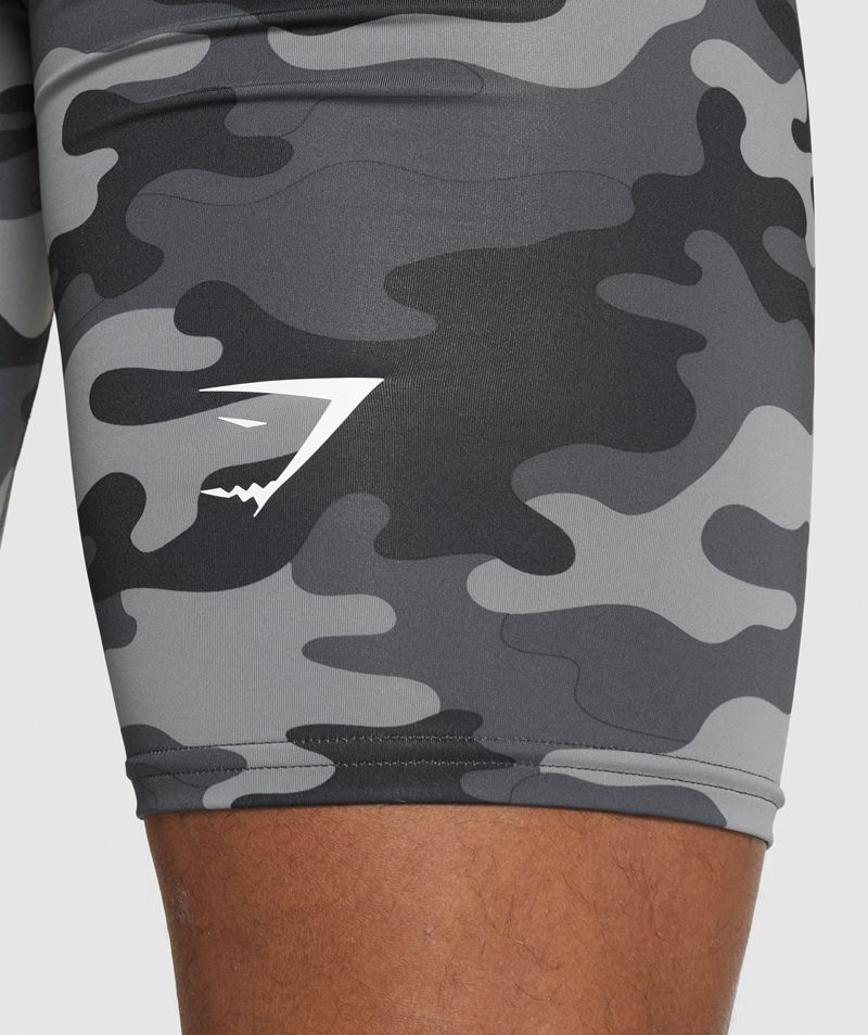 Men's Gymshark Element Baselayer Shorts Grey | USA  8261-FGXIO