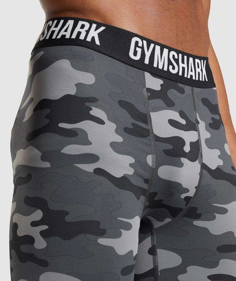 Men's Gymshark Element Baselayer Shorts Grey | USA  8261-FGXIO