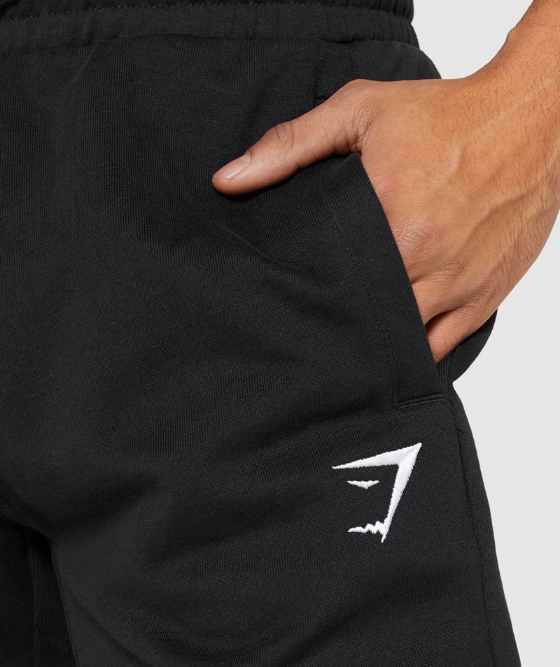 Men's Gymshark Essential Joggers Black | USA  9167-CHGAI