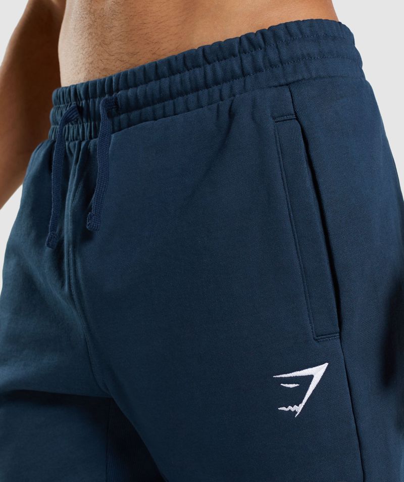 Men's Gymshark Essential Joggers Navy | USA  7102-PMTSA