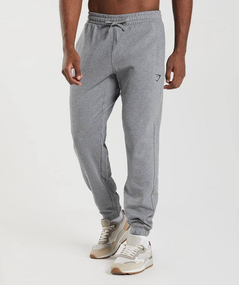 Men\'s Gymshark Essential Oversized Joggers Grey | USA  7398-RCPWU