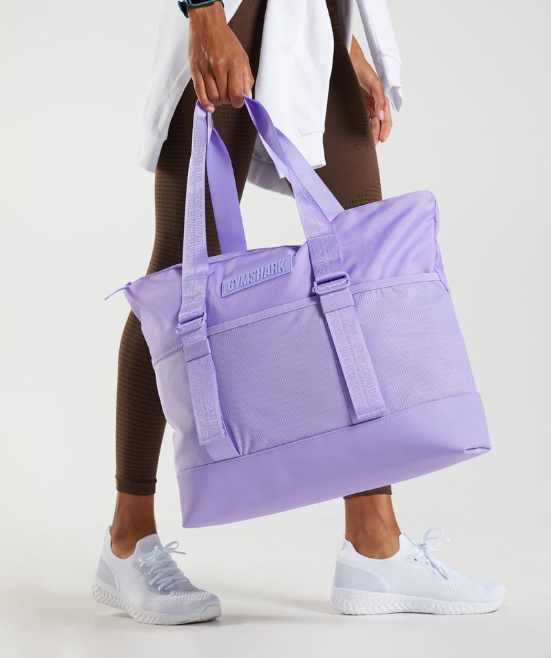 Men's Gymshark Everyday Tote Bags Purple | USA  2697-IOFEB