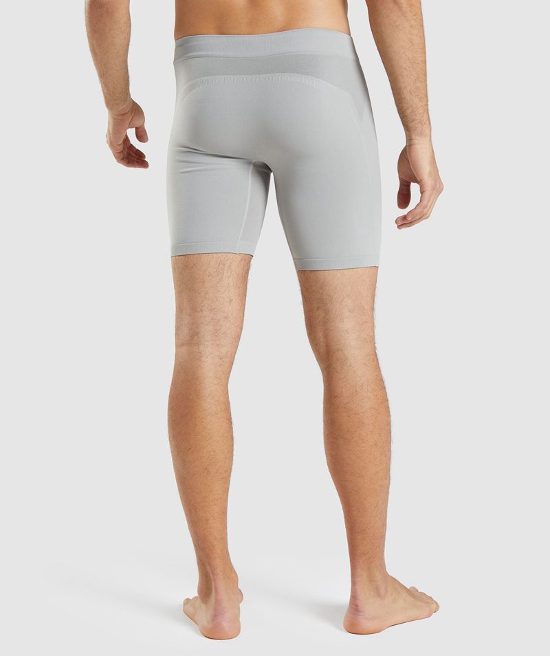 Men's Gymshark Hybrid Boxer Underwear Grey | USA  6573-SOTPN