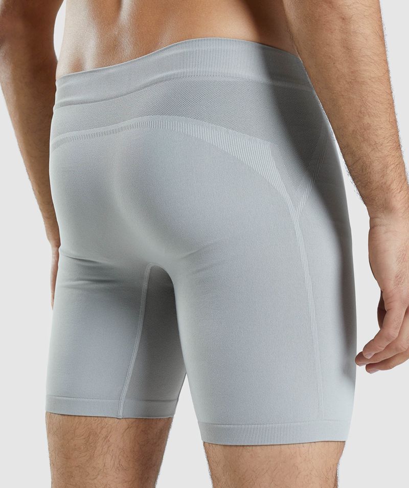 Men's Gymshark Hybrid Boxer Underwear Grey | USA  6573-SOTPN