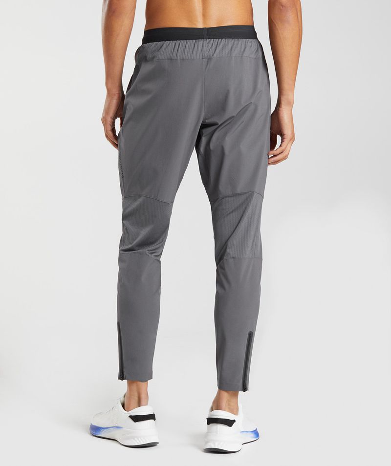 Men's Gymshark Hybrid Woven Joggers Grey | USA  5790-IMFPB