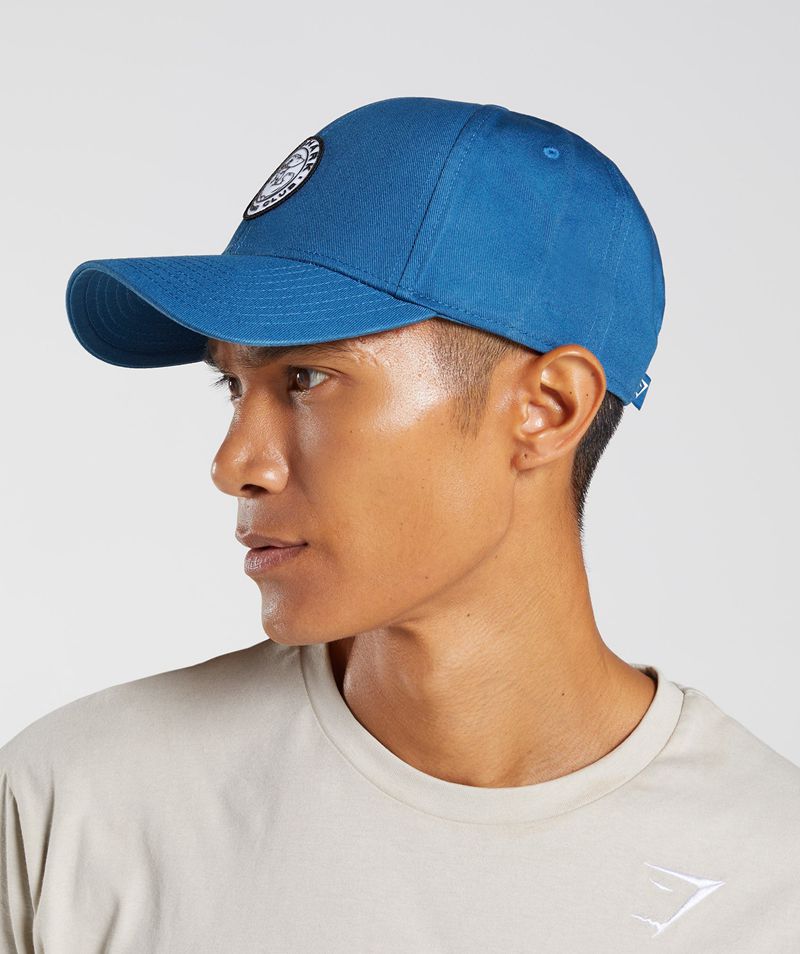 Men's Gymshark Legacy Caps Blue | USA  2850-ZXGMY