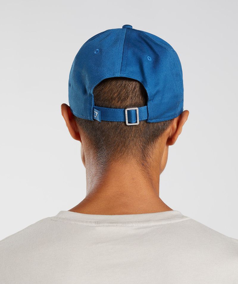 Men's Gymshark Legacy Caps Blue | USA  2850-ZXGMY