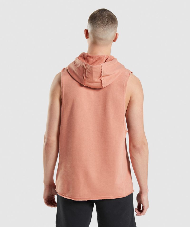 Men's Gymshark Legacy Drop Arm Hoodie Pink | USA  3416-YLDEA