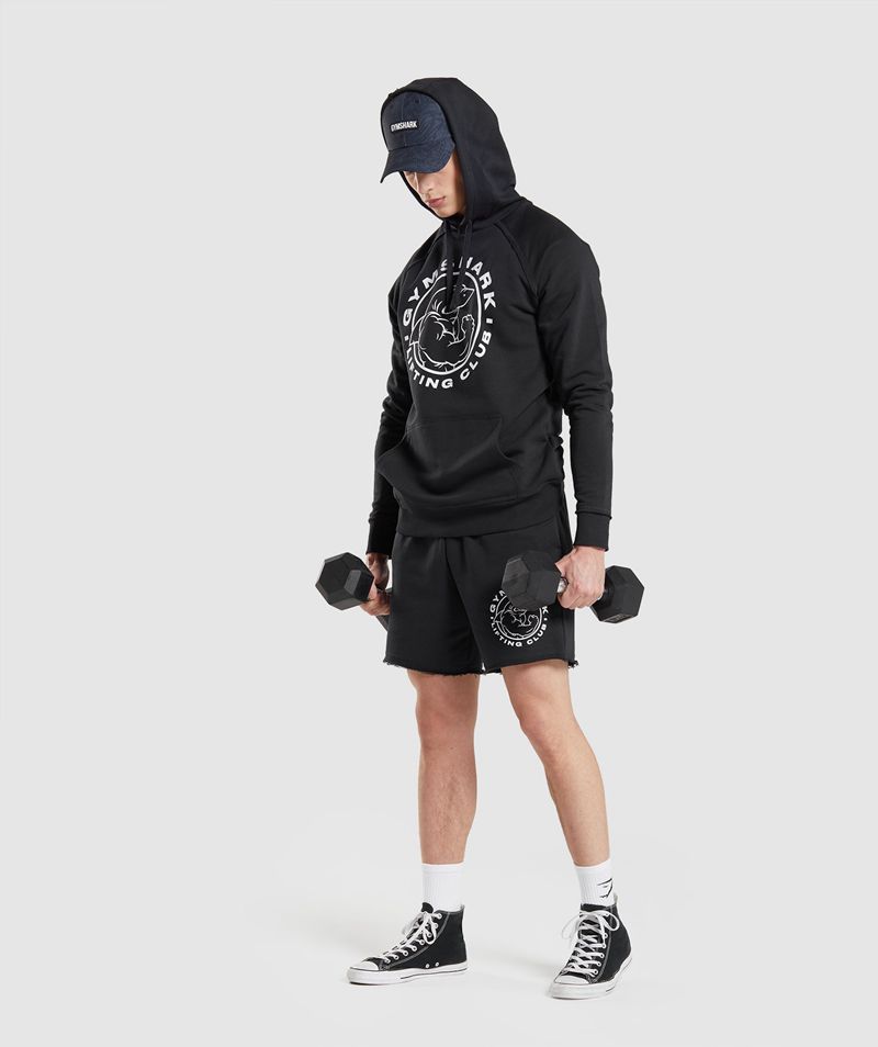 Men's Gymshark Legacy Hoodie Black | USA  5921-VZAGH