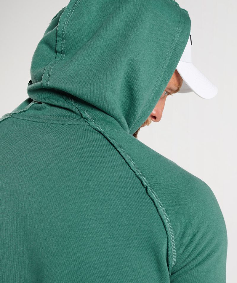 Men's Gymshark Legacy Hoodie Green | USA  4310-UMXCZ