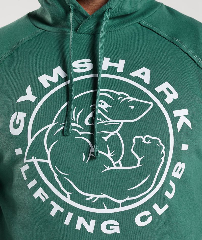 Men's Gymshark Legacy Hoodie Green | USA  4310-UMXCZ