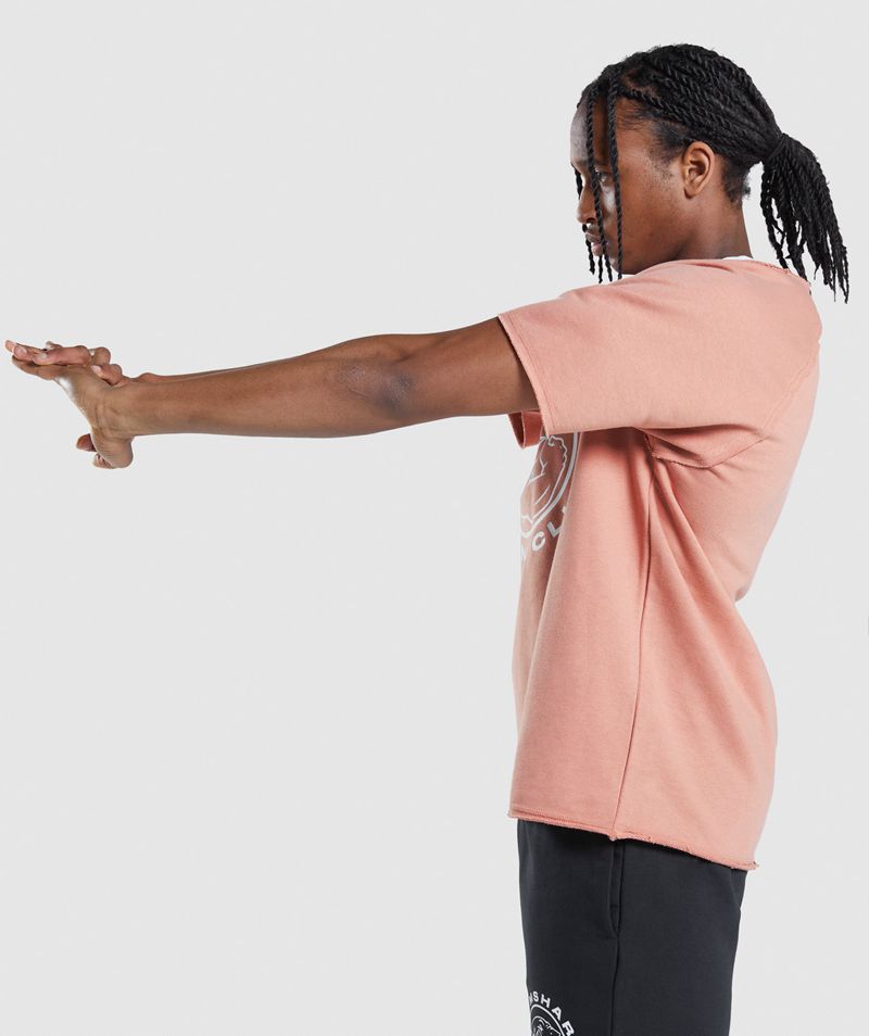 Men's Gymshark Legacy Rag Tops Pink | USA  2578-SFWTK