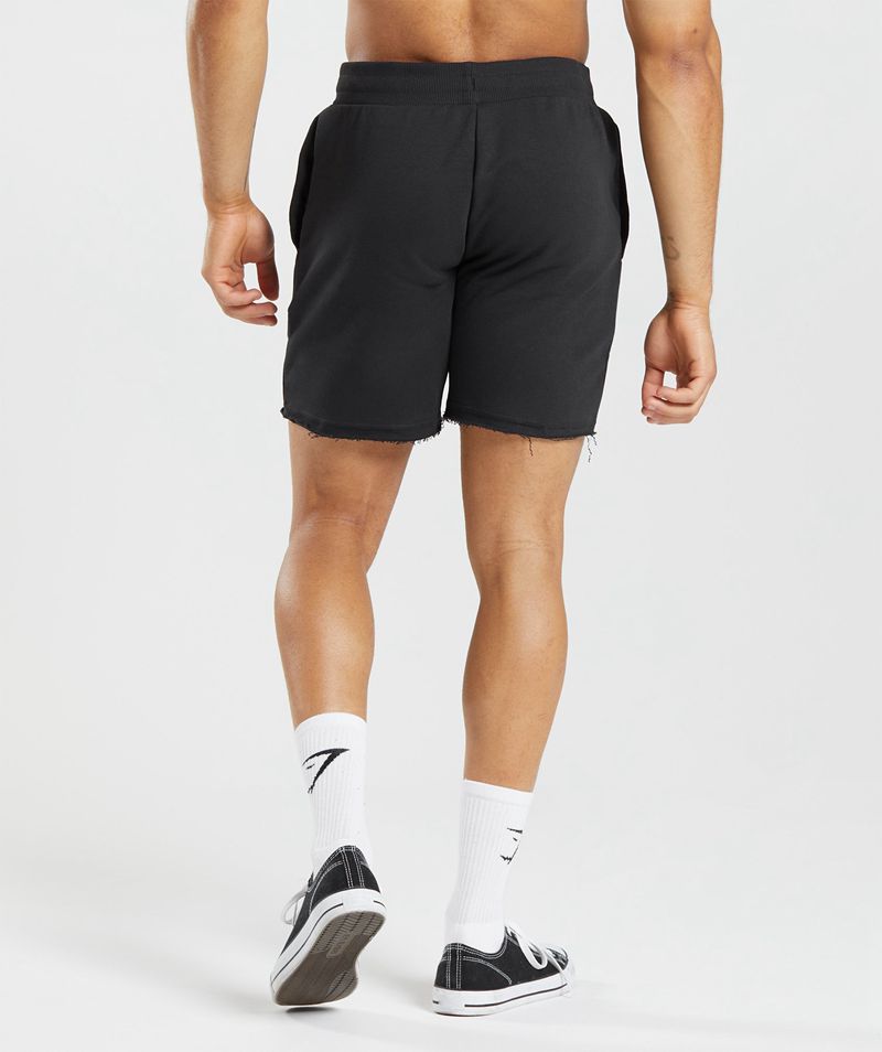 Men's Gymshark Legacy Shorts Black | USA  5468-UKPXZ