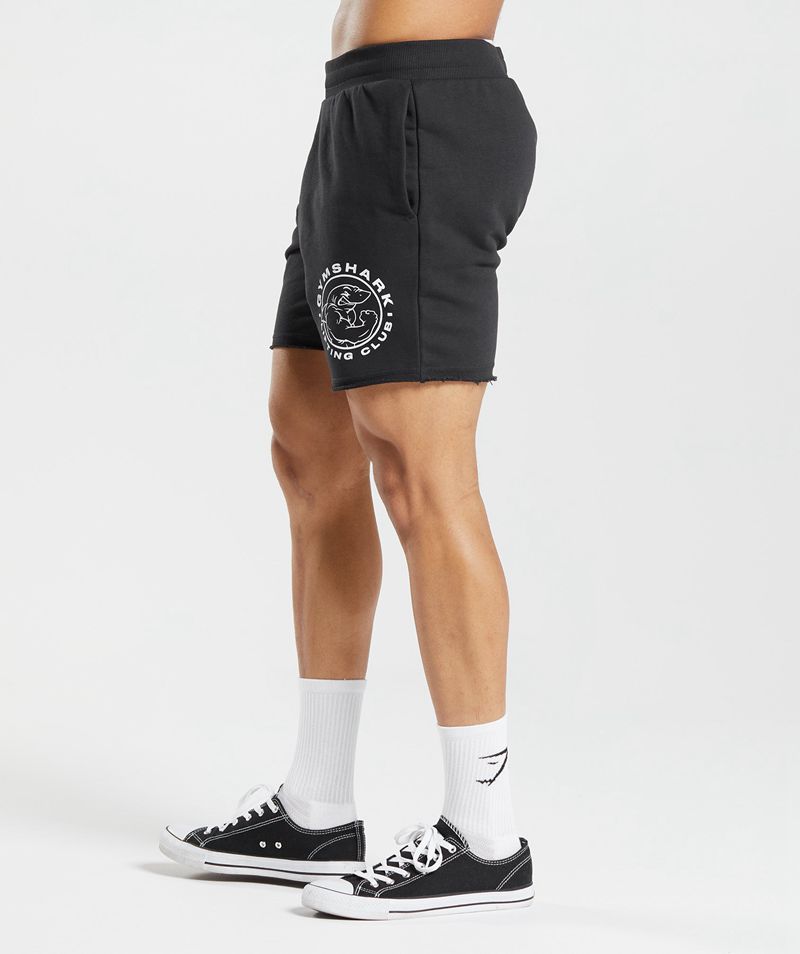 Men's Gymshark Legacy Shorts Black | USA  5468-UKPXZ