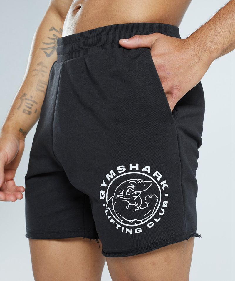 Men's Gymshark Legacy Shorts Black | USA  5468-UKPXZ