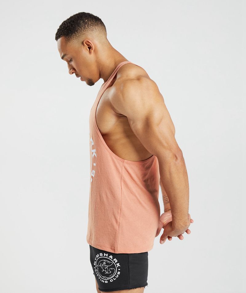 Men's Gymshark Legacy Stringer Pink | USA  6781-GVUKL