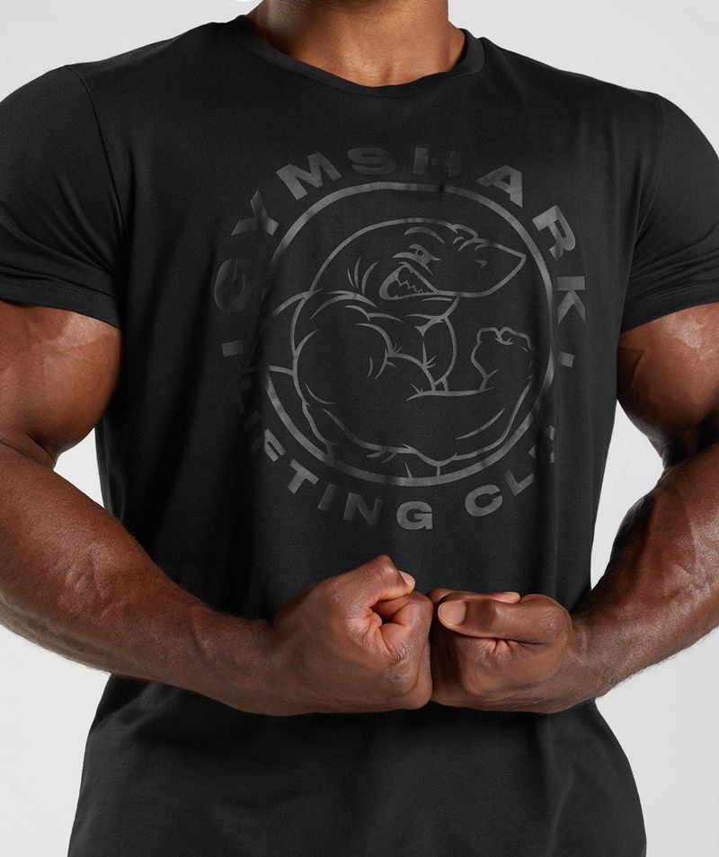 Men's Gymshark Legacy T-Shirts Black | USA  7814-ZYOAW