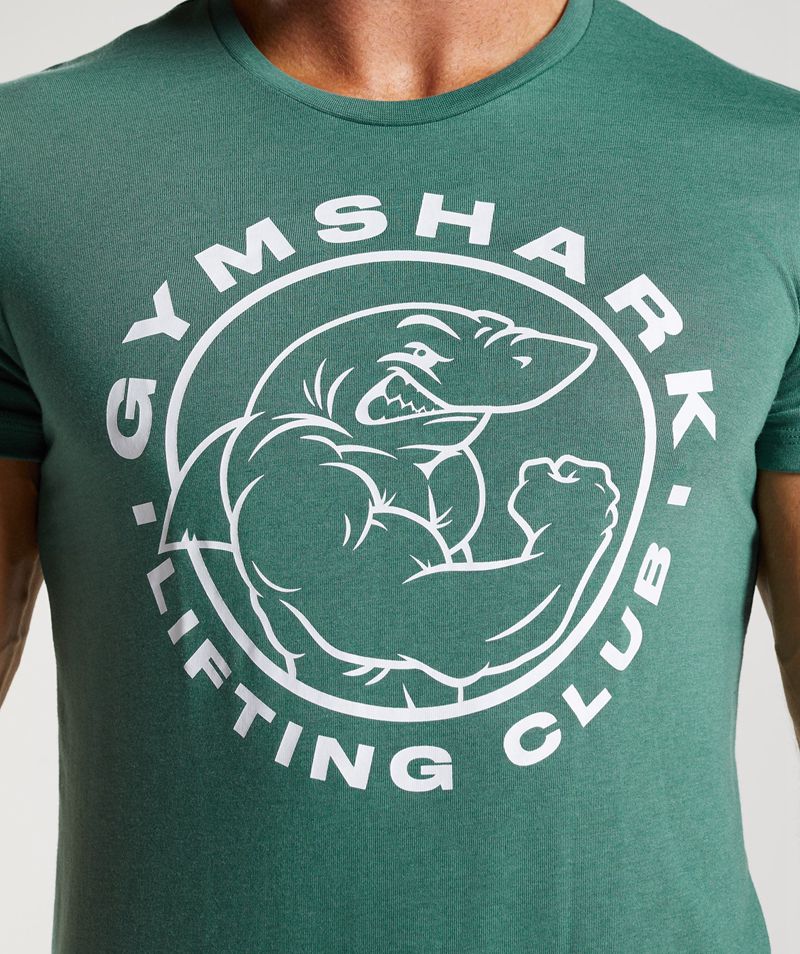 Men's Gymshark Legacy T-Shirts Green | USA  1958-JZYML