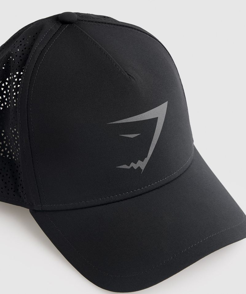 Men's Gymshark Mesh Trucker Hats Black | USA  0517-DPBFM