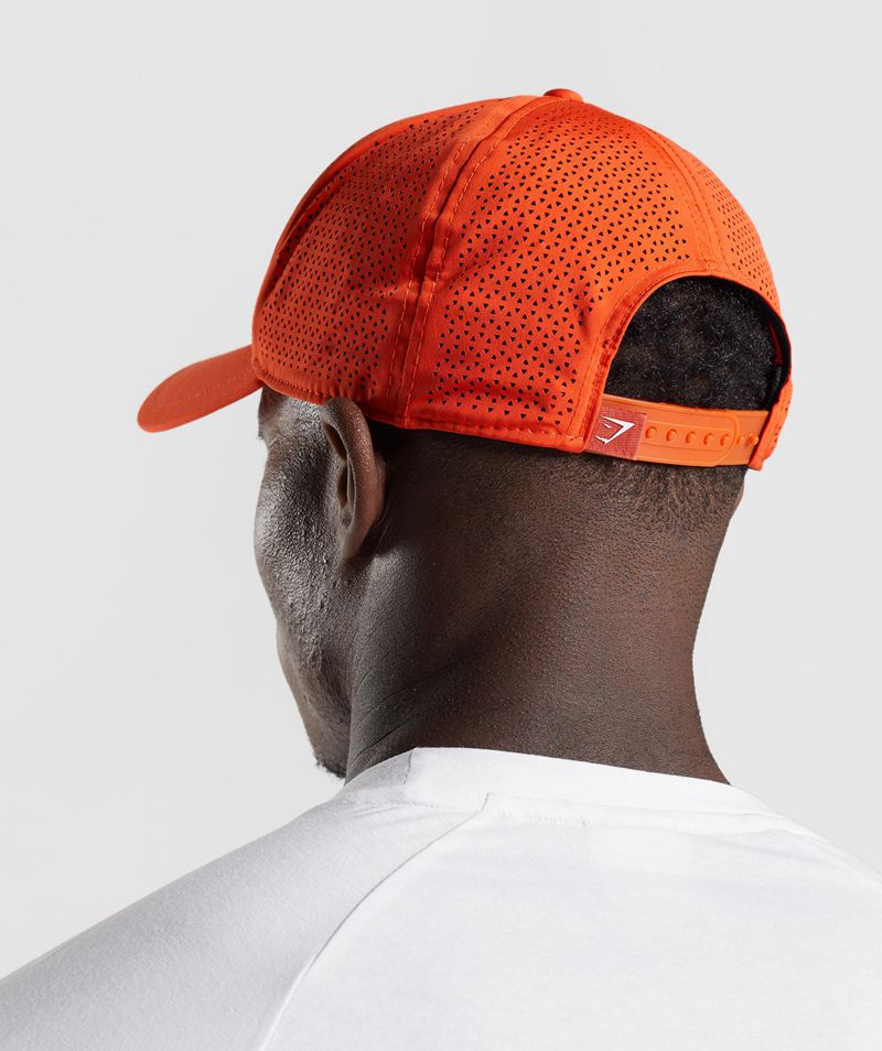 Men's Gymshark Mesh Trucker Hats Orange | USA  9170-KEJMD