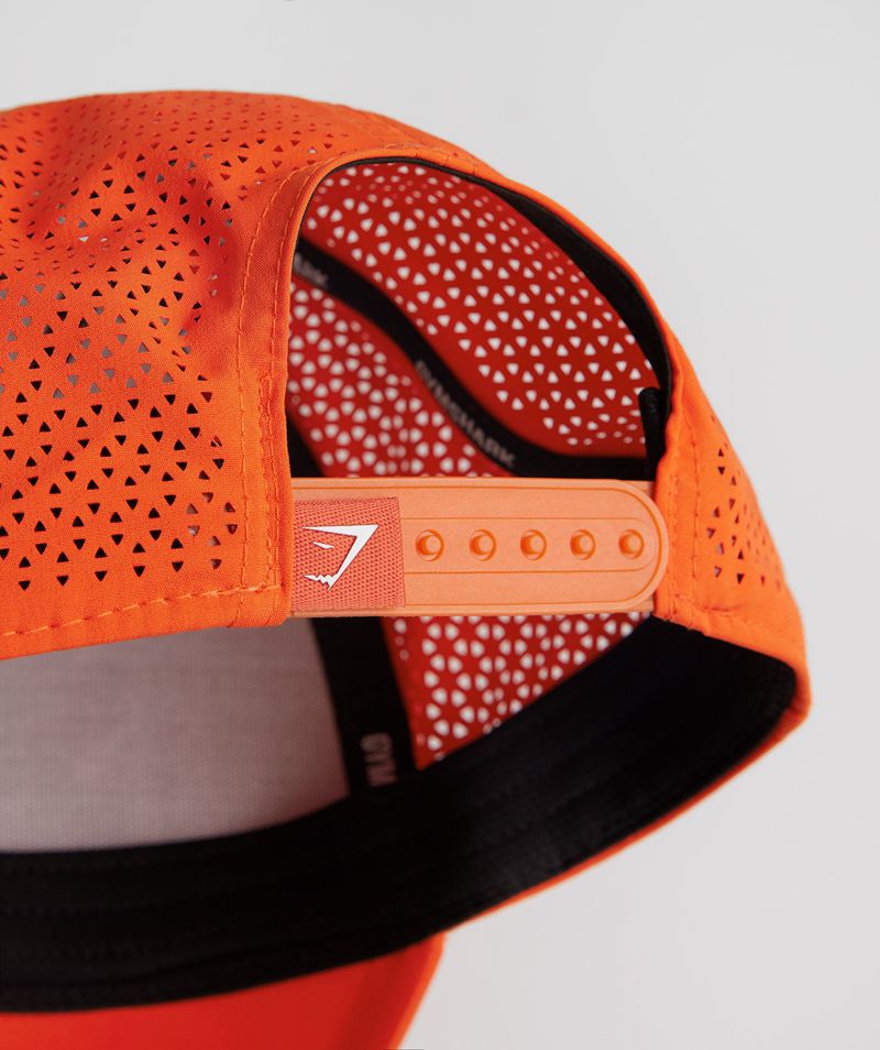 Men's Gymshark Mesh Trucker Hats Orange | USA  9170-KEJMD