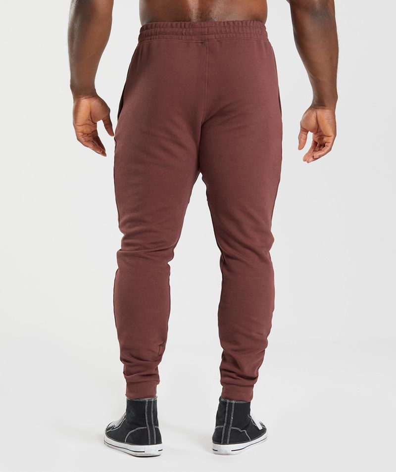 Men's Gymshark React Joggers Burgundy | USA  0496-CVSPT