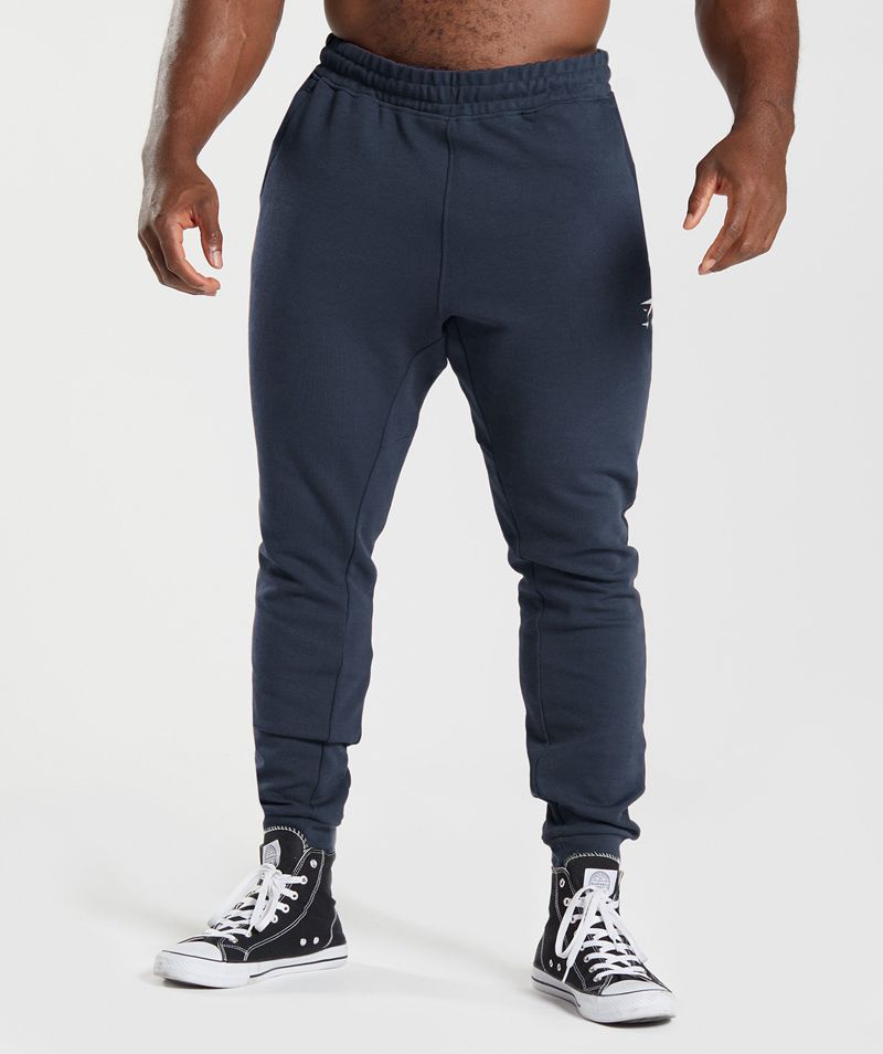 Men\'s Gymshark React Joggers Navy | USA  0481-LSQBP