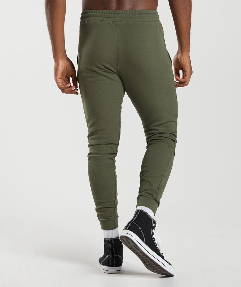 Men's Gymshark React Joggers Olive | USA  4159-WKQMA