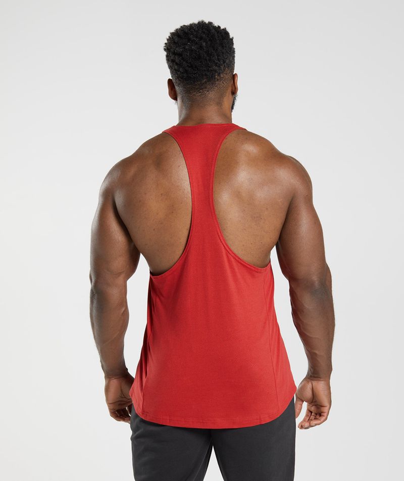 Men's Gymshark React Stringer Red | USA  9731-UVEXO