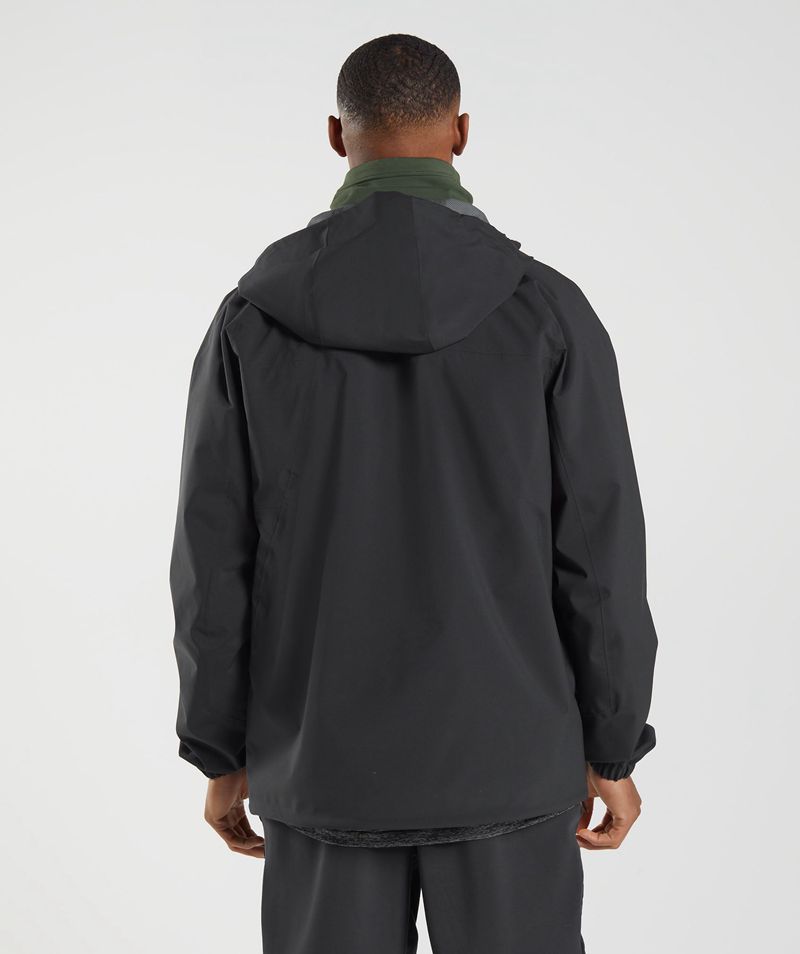 Men's Gymshark Retake Jackets Black | USA  1570-UFPNG