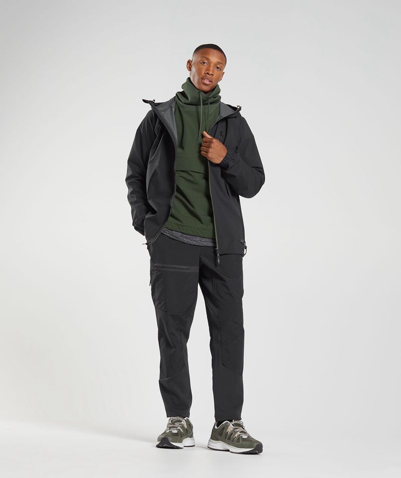 Men's Gymshark Retake Jackets Black | USA  1570-UFPNG