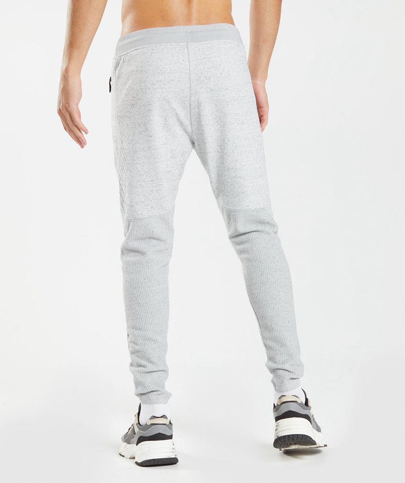 Men's Gymshark Retake Knit Joggers Light Grey | USA  6192-YHWSA