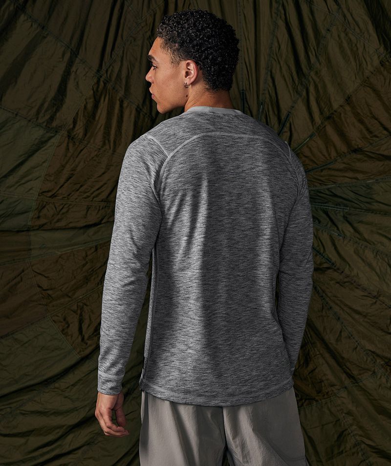 Men's Gymshark Retake Long Sleeve T-Shirts Light Grey | USA  9401-RQBTH