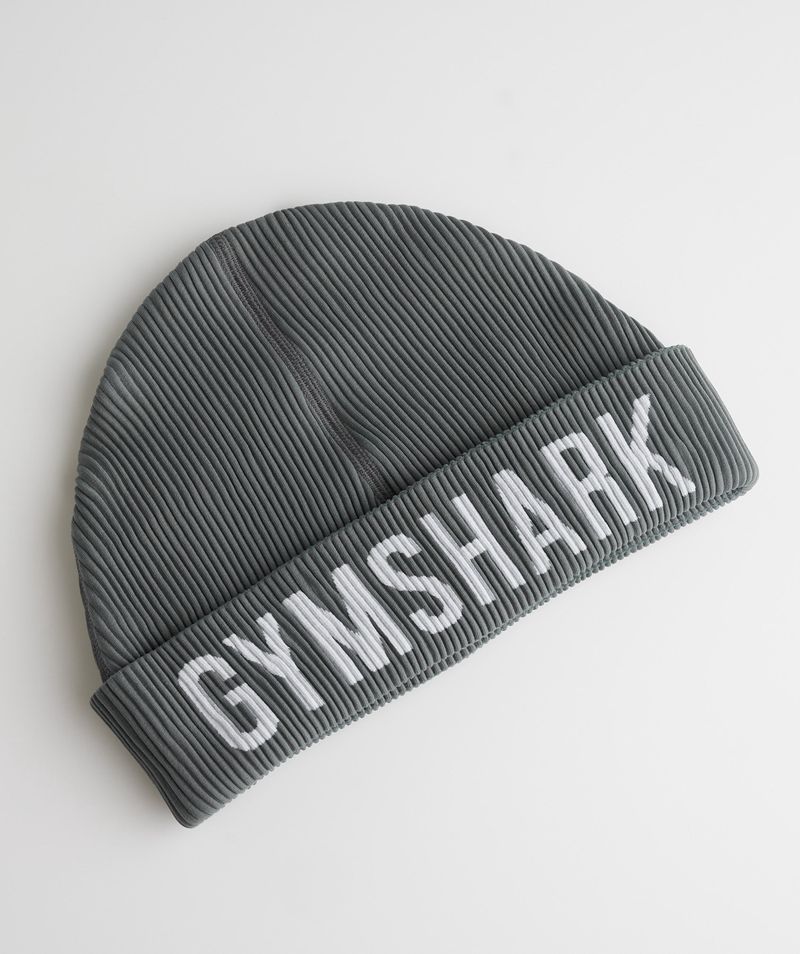 Men's Gymshark Seamless Docker Beanie Grey | USA  2078-KTVEW