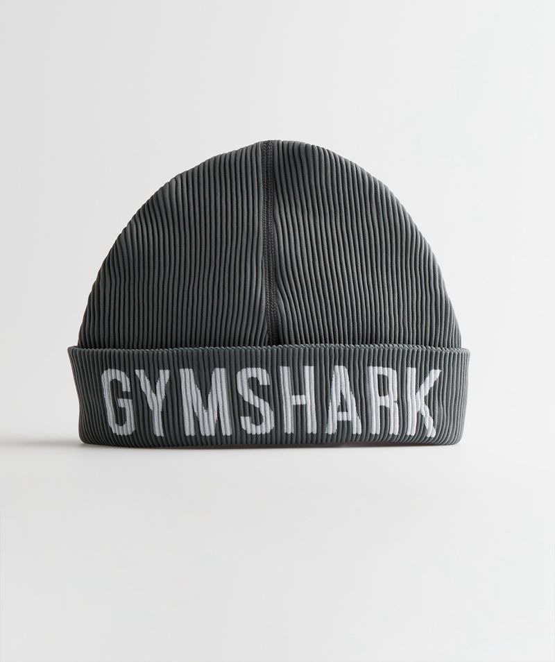 Men\'s Gymshark Seamless Docker Beanie Grey | USA  2078-KTVEW