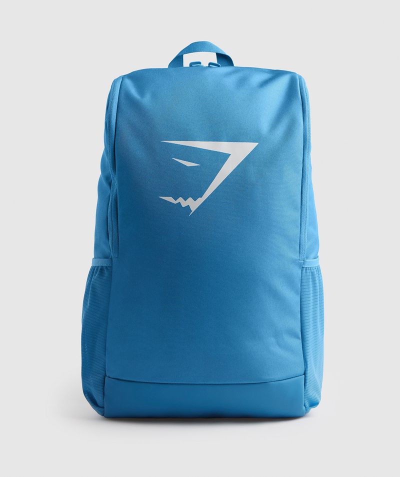 Men\'s Gymshark Sharkhead Backpack Blue | USA  6180-AIUSK