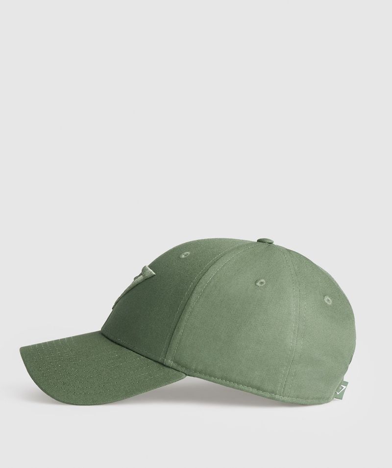 Men's Gymshark Sharkhead Caps Green | USA  5301-LEWRH